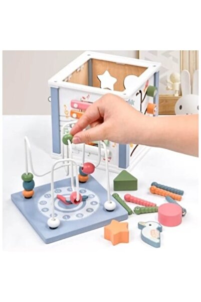 OEM Cub educațional din lemn, 3+ ani, 30x30x30 cm, multicolor