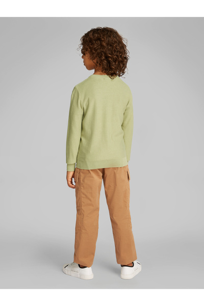 Calvin Klein Boys Misty Vale Monogram Relaxed Crew Neck Sweatshirt