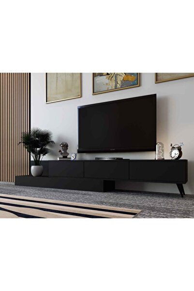 Stylish Home TV table and coffee table set, black color - SH55
