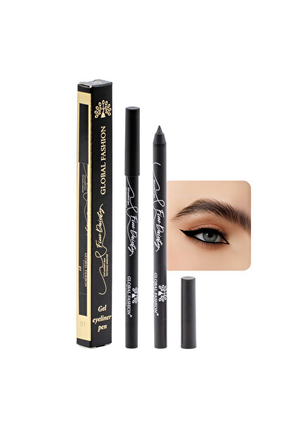 global fashion Creion-gel de ochi, Global Fashion, 01, negru