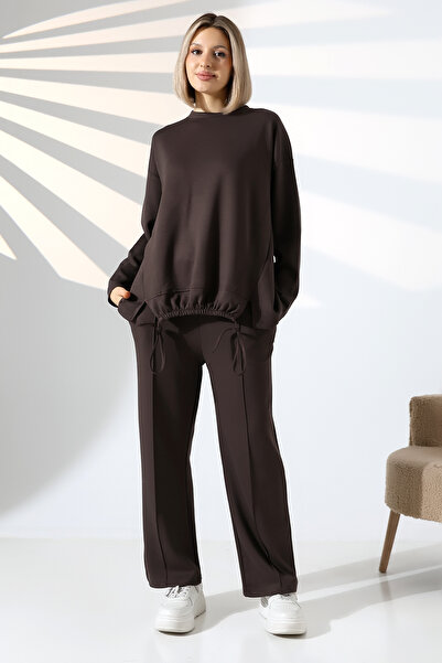 lubiti Tesettür Modal Büzgülü Sports Suit