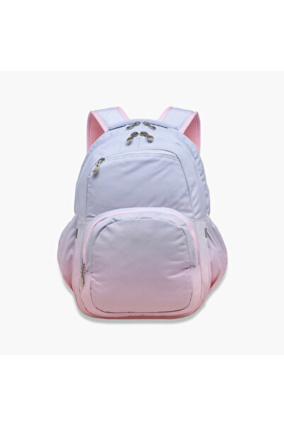 Juniors Ombre Backpack with Adjustable Straps and Zip Closure - 17 inches