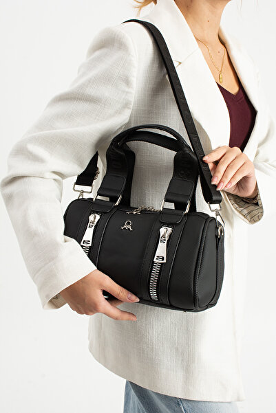 H&D COLLECTİON Geantă de mână și de umăr model cilindru pentru femei