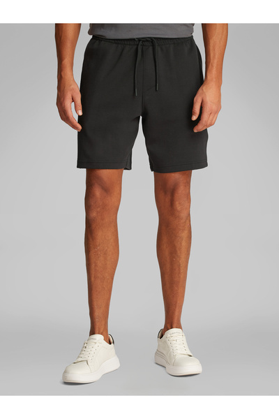 Calvin Klein Men Black Monotype Side Tape Shorts