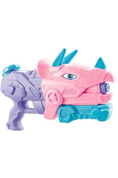 MACVI ® Kids Water Sprayer, dinosaur shape, 640 ml, 3 nozzles, durable, ergonomic, 6+, pink/purple