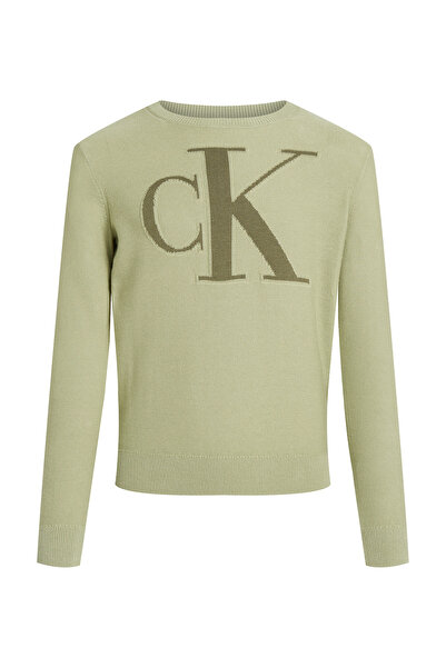 Calvin Klein Boys Misty Vale Monogram Relaxed Crew Neck Sweatshirt