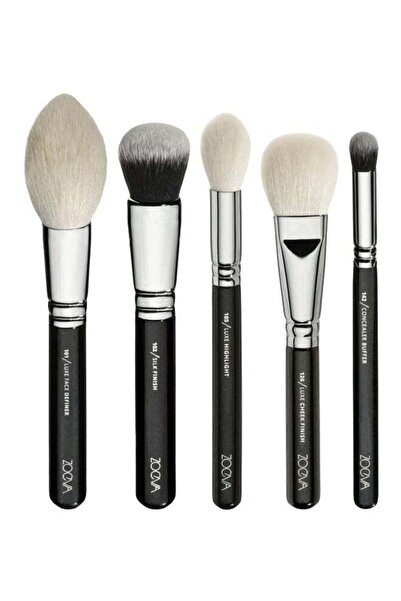 Zoeva 15-Piece Eye Makeup Brush Set Black/Silver/White
