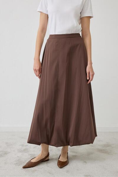 TERZİ DÜKKANI Bella Balon Skirt Brown