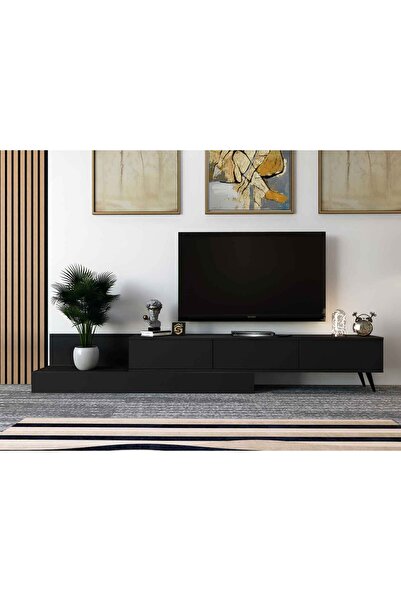 Stylish Home TV table and coffee table set, black color - SH55