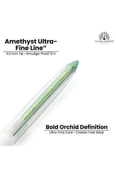 global fashion Soft gel eyeliner, Global Fashion, Green with glitter