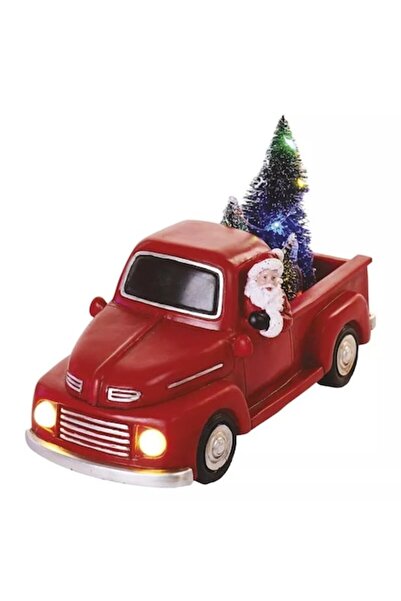 EMOSS Mașinuță decorativă de Crăciun Emos cu LED-uri, Moș Crăciun și brazi, 1...