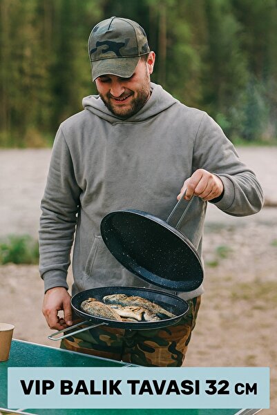 Vip Home Concept Market Ürünleri مقلاة جرانيت مزدوجة الجوانب للأسماك والكريب ...