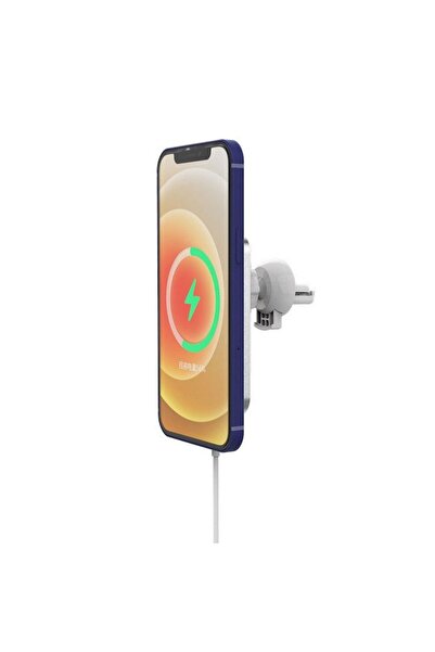 Doty Magnetic Auto Wireless Charger, 15W, Car Vent Mount, 59 x 95 x 29 mm, White,