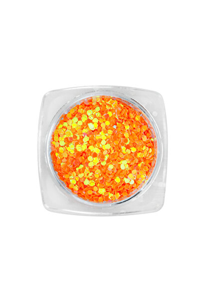 global fashion Set of 12 nail glitter decorations, hexagon, various colors