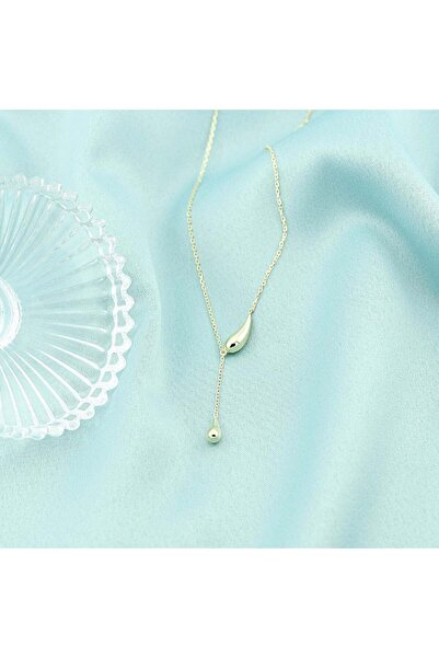 Bijuteria SORELLY Lanț de argint placat cu aur, tip lacrimă