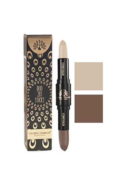 global fashion 2in1 duo stick for face, corrector + concealer, Global Fashion, GC02