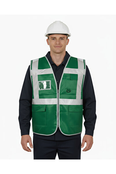 PandaForma Hi-Vis Reflective Engineer Warning Vest