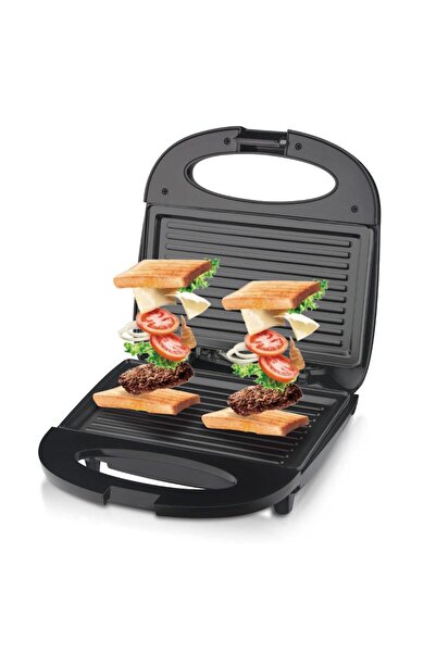 Generic DLC Electric Sandwich Maker With Grill Plate, 750W Non-Stick Grill Toaster, DLC-38259