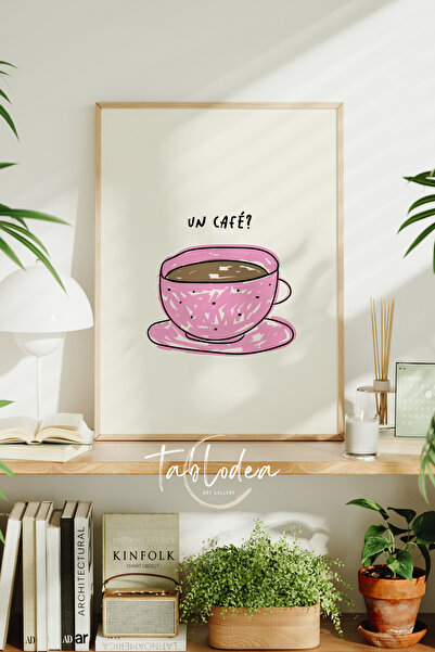 tablodea Ceașcă de cafea roz Decor minimalist pentru colțul cafelei Poster în...