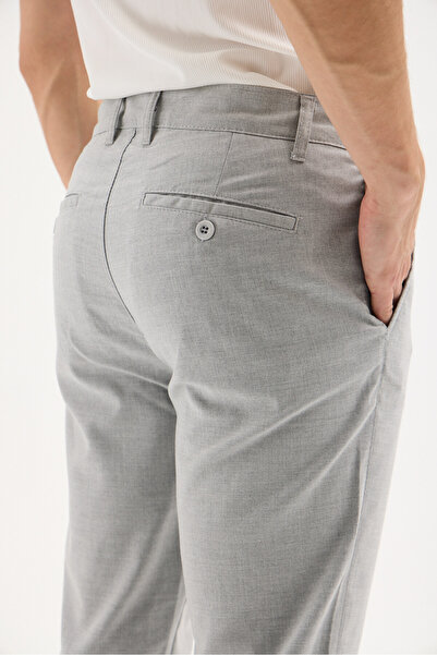 RAVANELLI Kemerli Bel Comfort Fit Likralı Erkek Pantolon