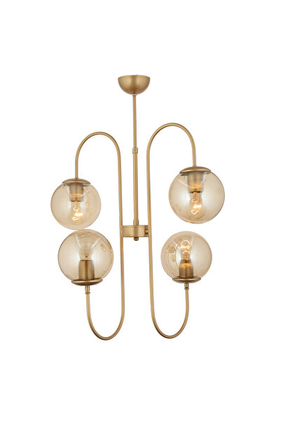 Apliqa HubRom chandelier, SOSA 3558-04-FR 60x56 cm 4xE27-60W Antique