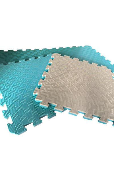 ELGA Tatami 50x50x20 mm Su Yeşili - Bej Yer Minderi (Puzzle Mat)