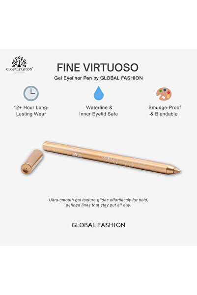 global fashion Creion-gel de ochi, Global Fashion, 07, golden