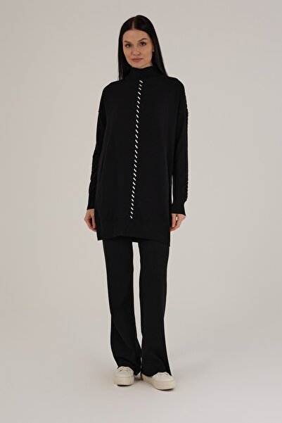 Jupe Women's Lace Detailed Knitwear Set 1408