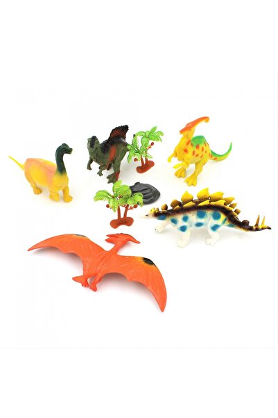 Deluxebase set de figurine, jumbo, dinozaur, 8 piese