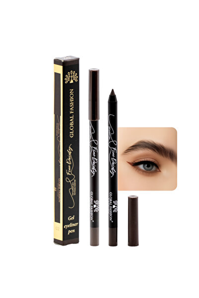 global fashion Creion-gel de ochi, Global Fashion, 02, black brown