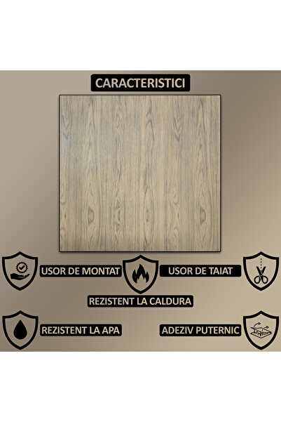 NEXTLY 3D Self-Adhesive Wall Panels, Waterproof, 70x70cm, Brown Textured – Set of 30 (14.7sqm)