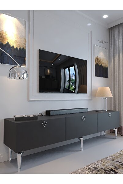 lullaby furniture KARNAVAL TV ÜNİTESİ - SA2-1001-4 ANTRASİT SİLVER