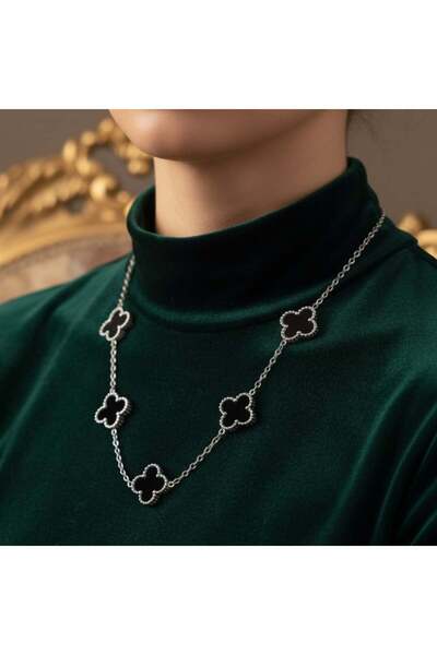 KEVSA Jewelry Colier din oțel inoxidabil Alhambra - LPD1550