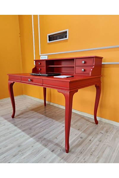 Evim Hizmet 120 Cm Kırmızı Lükens Çalışma Masası