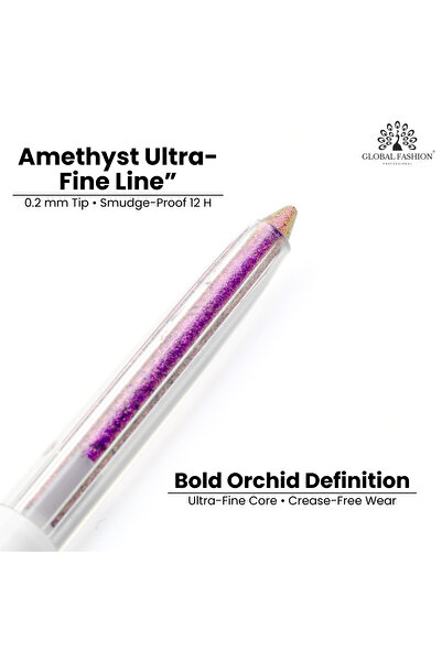 global fashion Soft gel eyeliner, Global Fashion, Purple with glitter