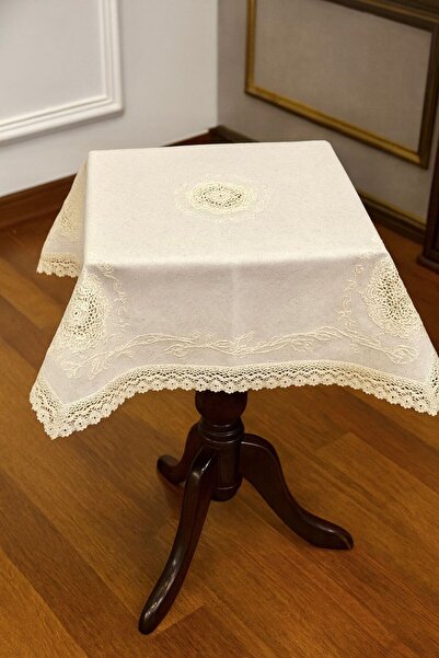 LUNGA VİTA غطاء طاولة قهوة منسوج من القطن 100% من بولدان دوكوما، مقاس 90×90