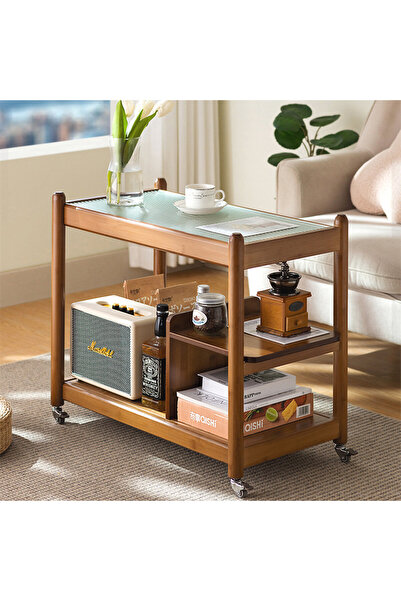 HXDream Coffee Table,Side Table,Living Room Tables,End Table with universal wheels