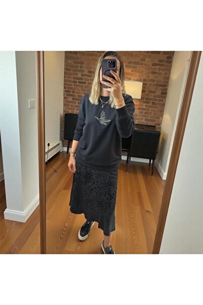 MU&ME BOUTİQUE SWEATSHİRT İŞLEMELİ