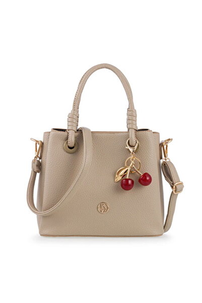 Bilik Deri Logo Detailed Mink Women's Handbag Ri̇v 145-R