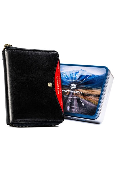 Other Portofel Peterson sk. PTN 340.01-2091 Negru+Roșu