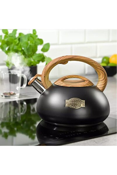 Klausberg Fierbător tradițional cu fluier fabricat din inox, ceainic 3 litri,...