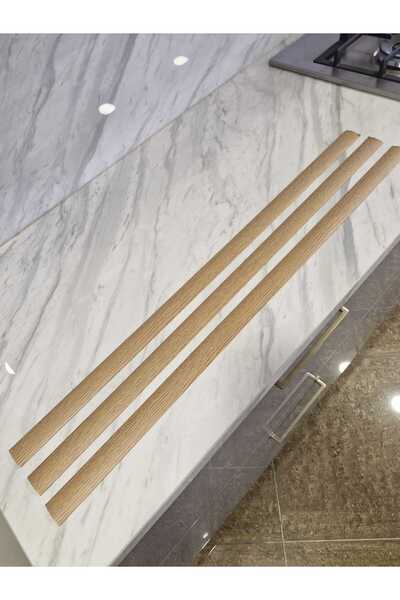 ORSAYAPI Parke Eşik Çıtası Kendinden Yapışkanlı Meşe Renkli Alüminyum Profil ...