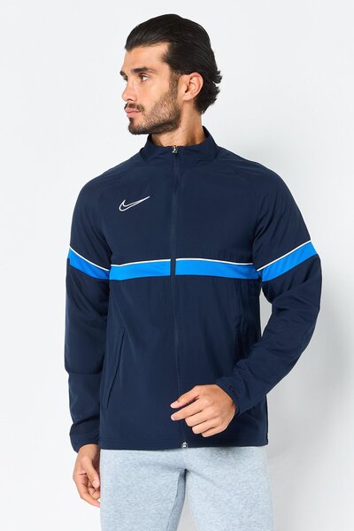 Nike جاكيت رجالي خارجي بأكمام طويلة من Dri Fit، متعدد الألوان
