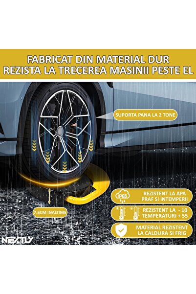 NEXTLY Premium Remote Parking Barrier - Dual Set, Anti-Theft, Weatherproof, with Alarm System