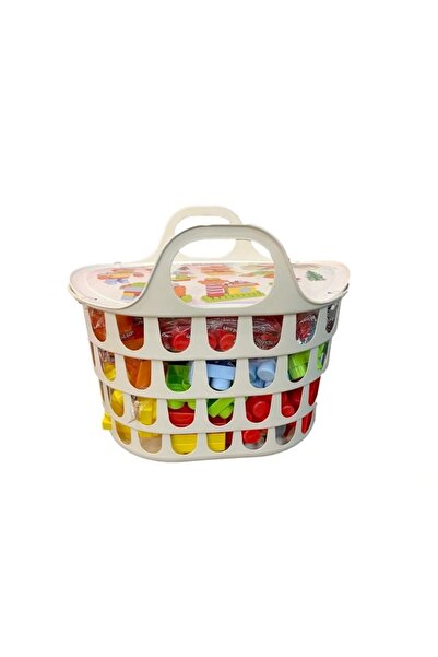 PİLSAN Master Blocks 128-block building set with storage bag and handles