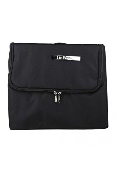 MACVI Large-capacity Macvi® cosmetic bag, durable canvas, classic black, 19.8×24.5×27.5 cm
