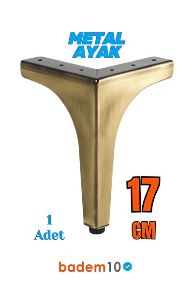 Badem10 Decor 17 cm Picior de mobilier din metal antic Design robust Masă de cafea Masă Fotoliu Unitate TV Suport modern Picior