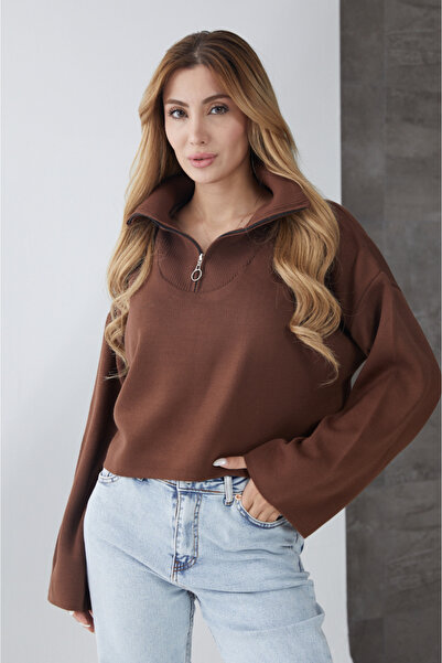 modazoom Дамски къс пуловер