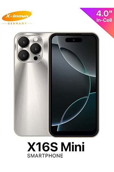 X inova X-Inova X16S Mini 4" Display 4GB+64GB 5MP Rear Camera Dual SIM - Grey