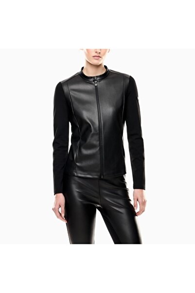 EA7 TRAIN WINTER MIX W T-TOP FZ MIX MATERIAL Women's zip-up top